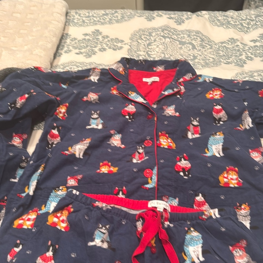Flannel cat pj’s